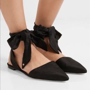 Sam Edelman “Brandie” Lace-up Flats - Black